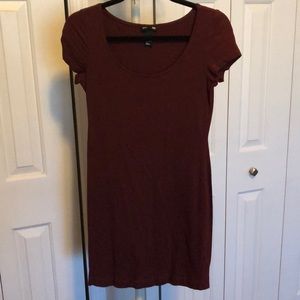 H&M burgundy dress
